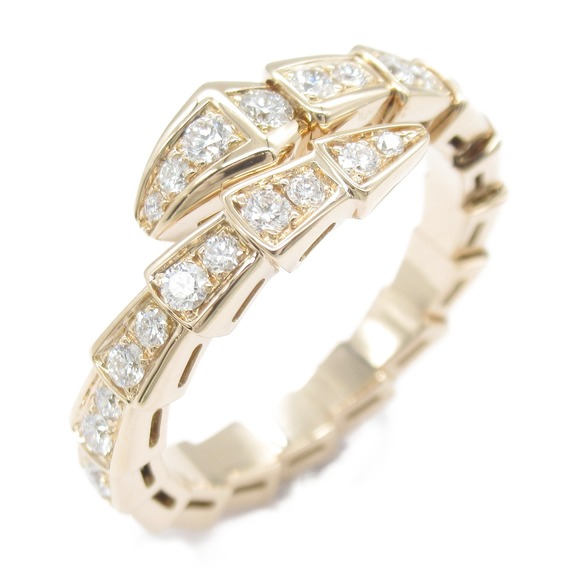 Bulgari Serpenti Viper Ring Pink Gold Diamond - Picture 1 of 7